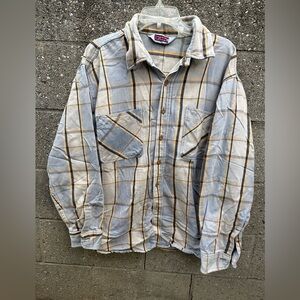 Vintage 80s BigMac Plaid Flannel Cotton Shirt True Vintage Men’s XL